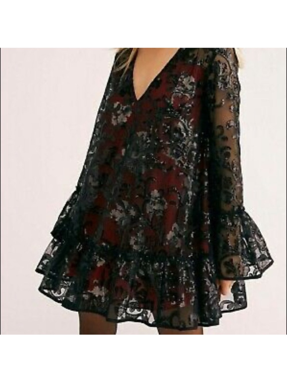 Free People Falling Flowers Frock Dress size M - Picture 2 of 6